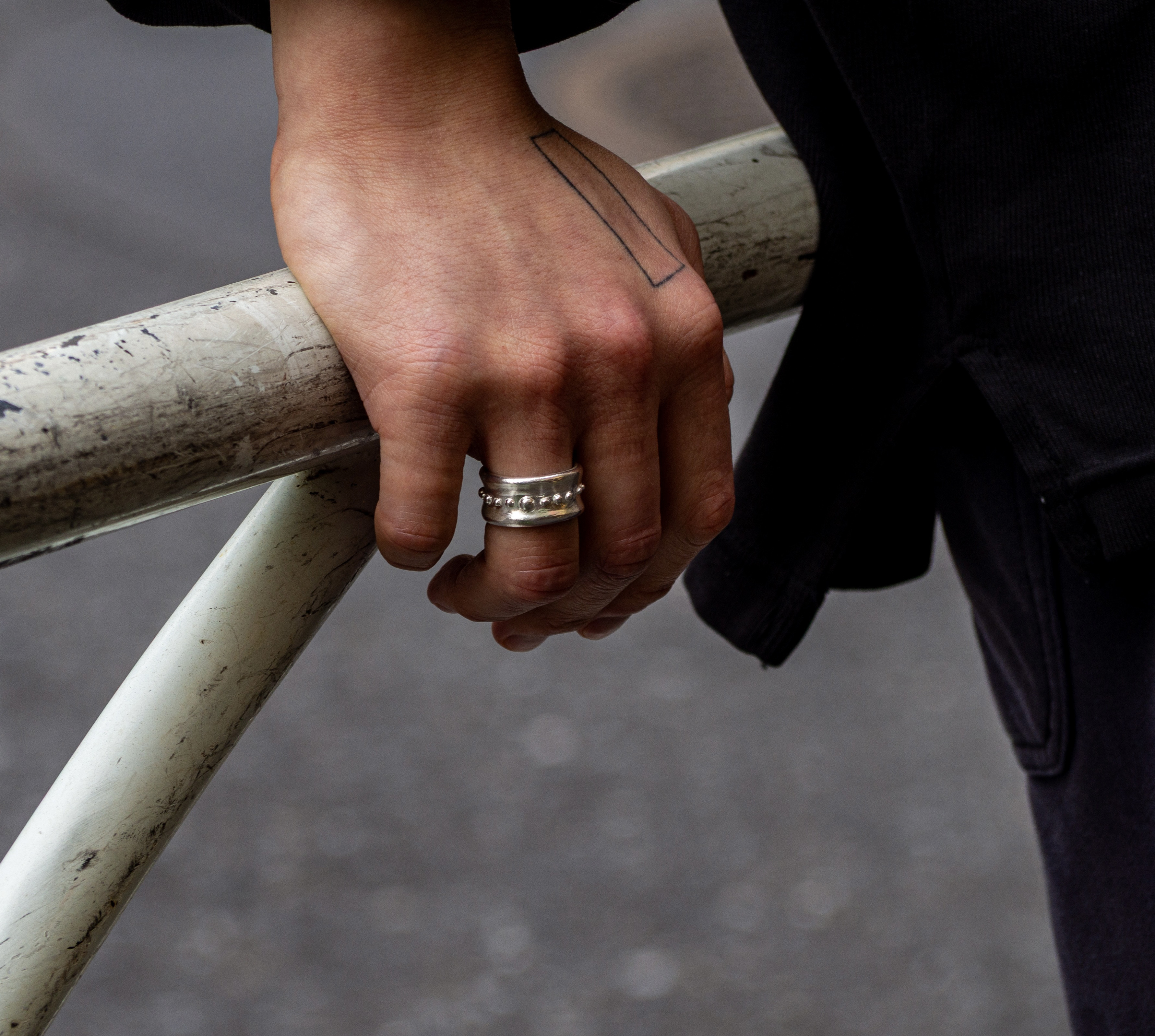 uneven dots ring ドットボリュームリング/送料無料