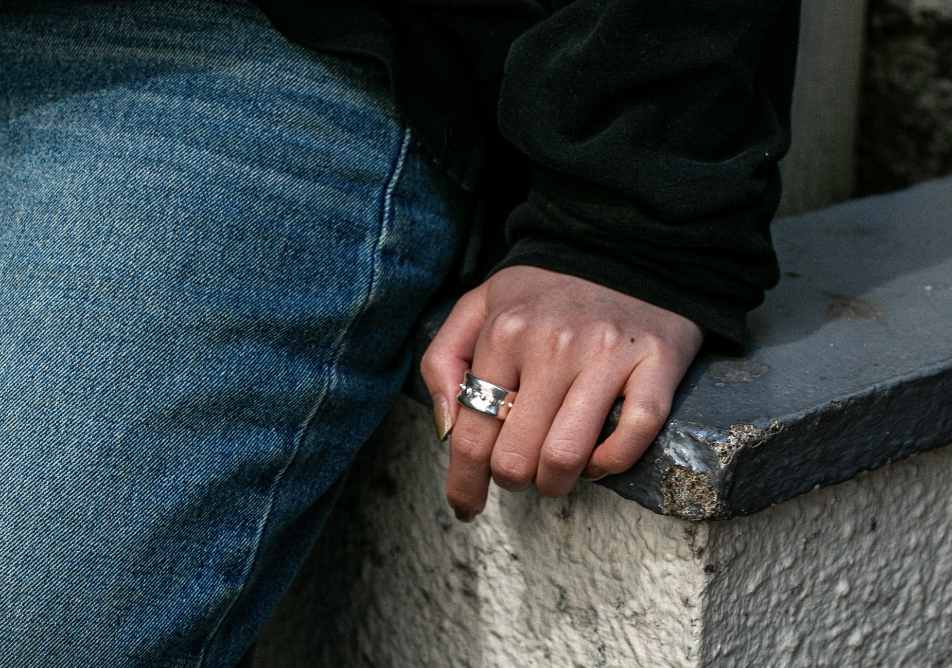 uneven dots ring ドットボリュームリング/送料無料