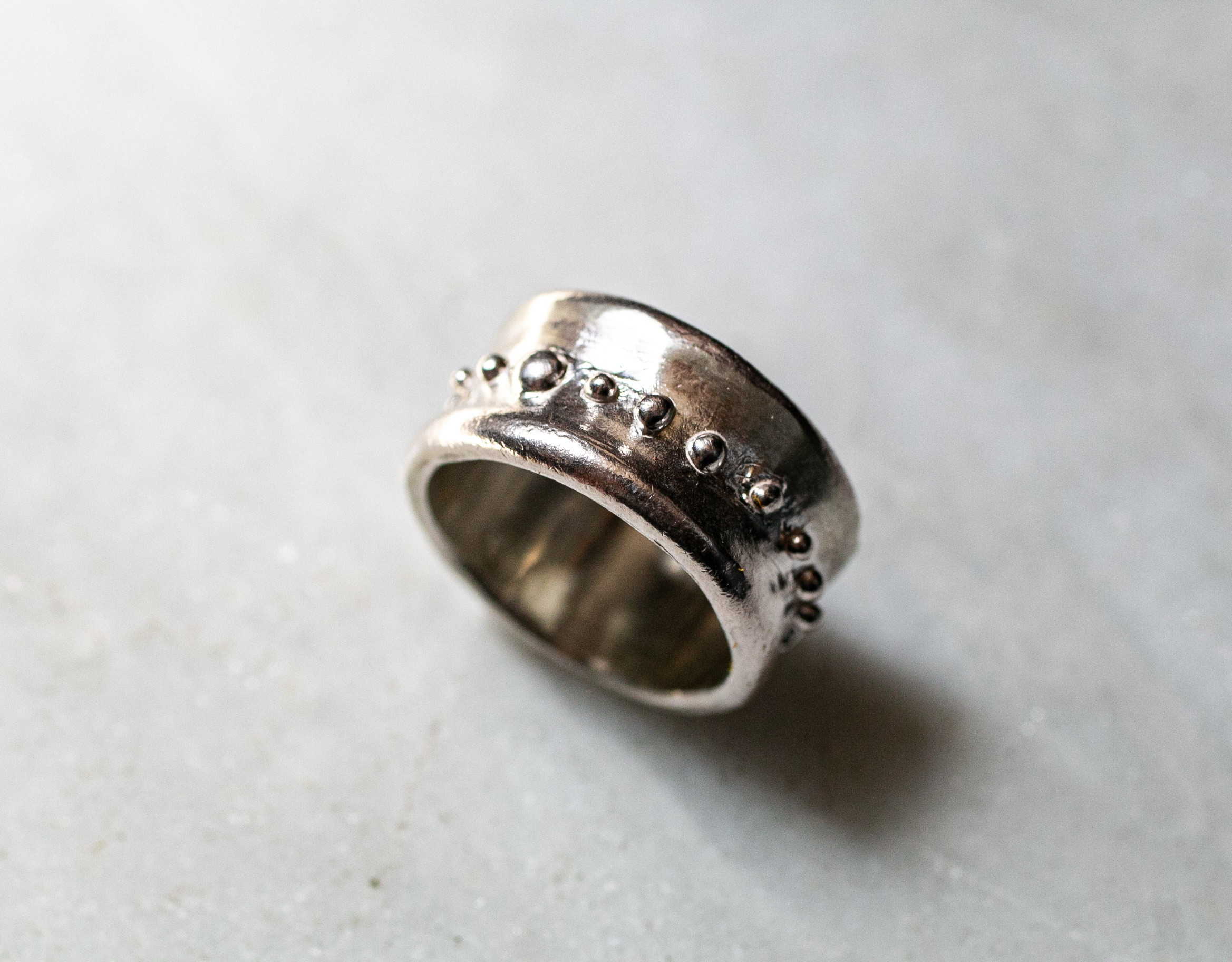 uneven dots ring ドットボリュームリング/送料無料