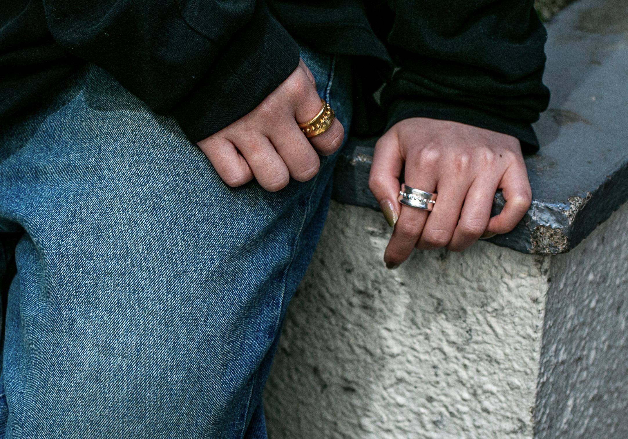 uneven dots ring ドットボリュームリング/送料無料