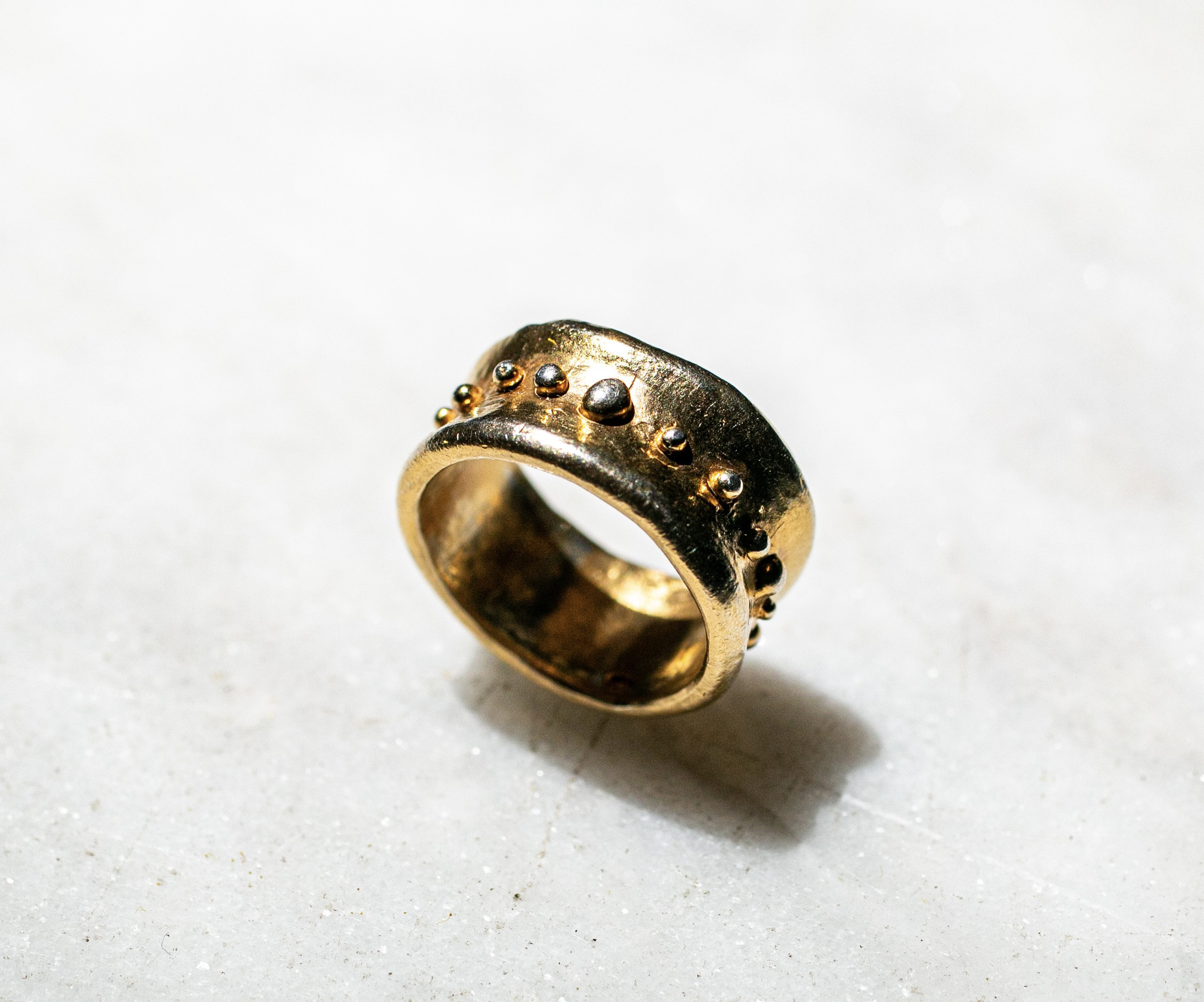 uneven dots ring ドットボリュームリング/送料無料