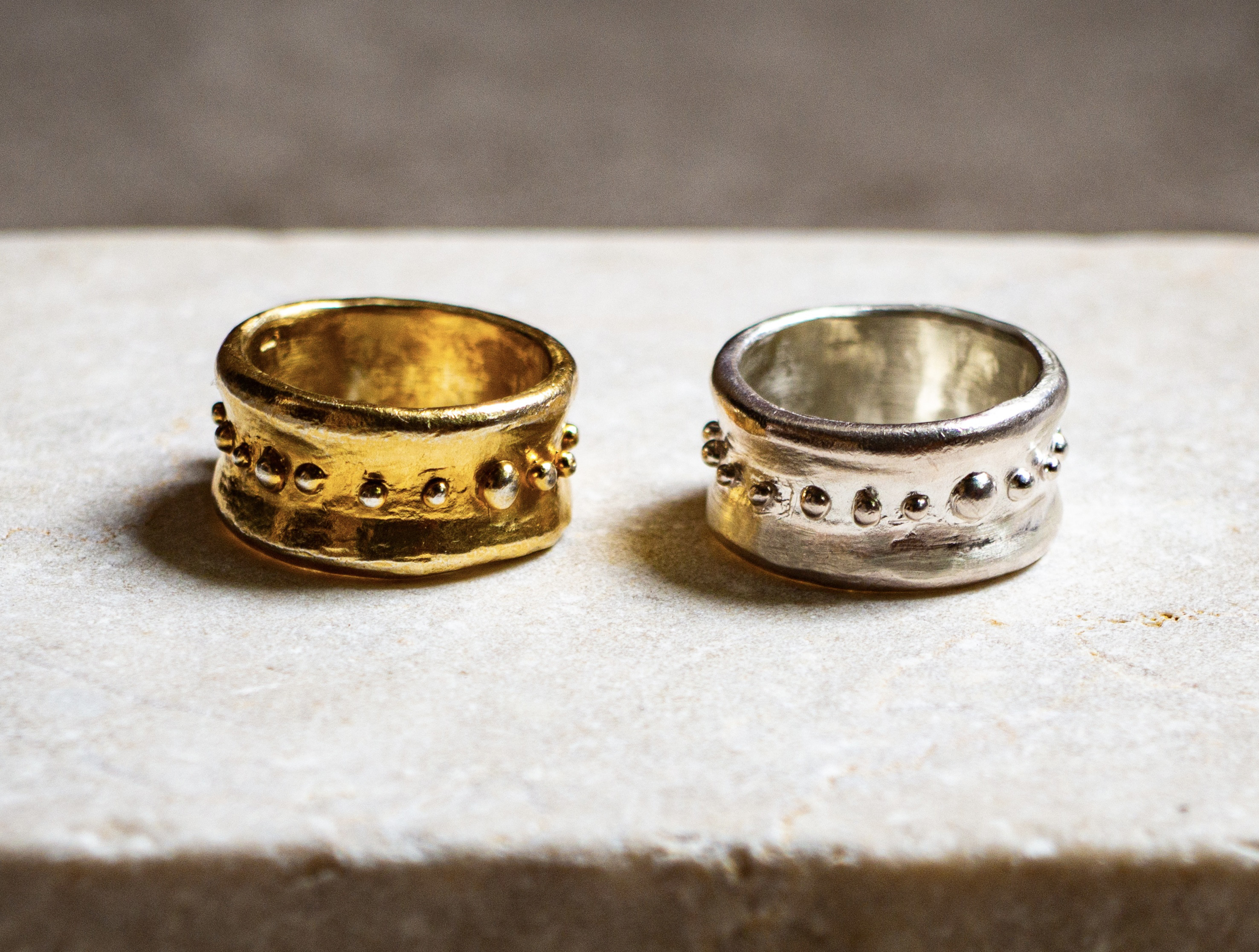 uneven dots ring ドットボリュームリング/送料無料