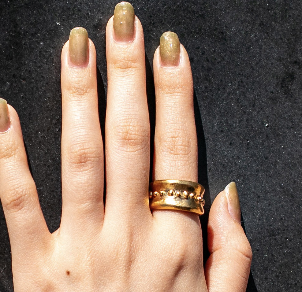 uneven dots ring ドットボリュームリング/送料無料