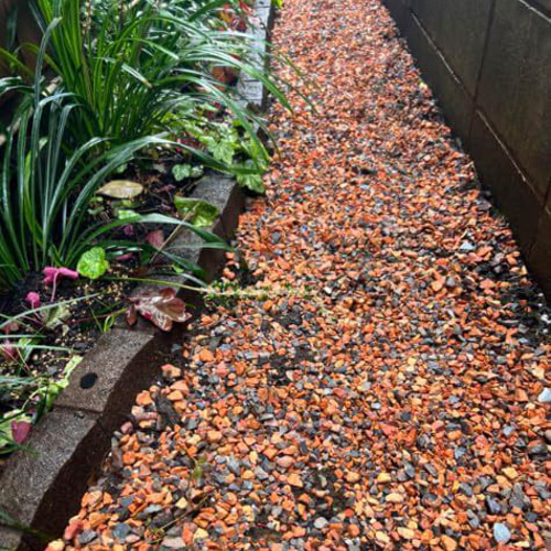 瓦チップ15kg 砂利 庭石 鉢底石 ガーデニング 「越前赤瓦」「銀鼠