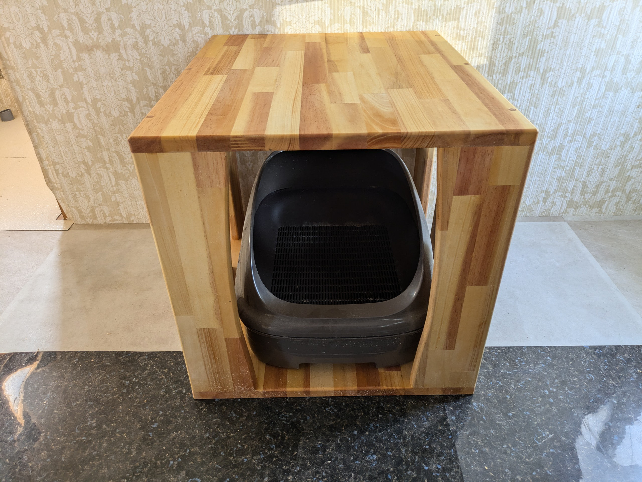 木製 猫用 トイレカバー ペット用 天然油仕上げ