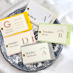 エスコートカード　120円/1枚　マーメイド紙　結婚式　ウェディング 16枚目の画像