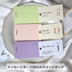 エスコートカード　120円/1枚　マーメイド紙　結婚式　ウェディング 2枚目の画像