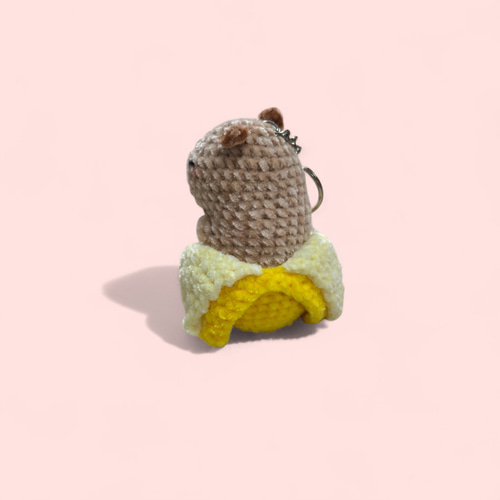 カピバラバナナ 編み物のキーホルダー キーホルダー Maiami 通販