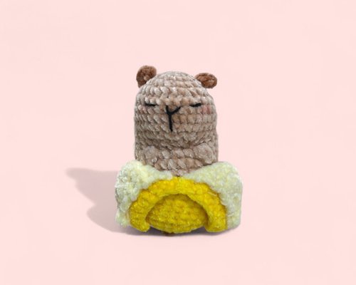 カピバラバナナ 編み物のキーホルダー キーホルダー Maiami 通販