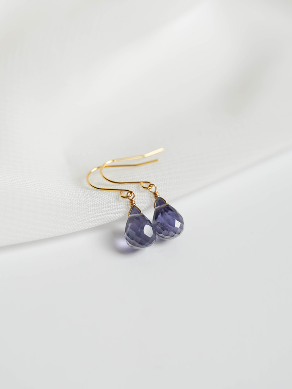 アイオライトS ドロップ ピアス ピアス（フック・チェーン