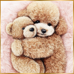 くまのぬいぐるみ - トイプードル犬】テディーベア・teddy bear