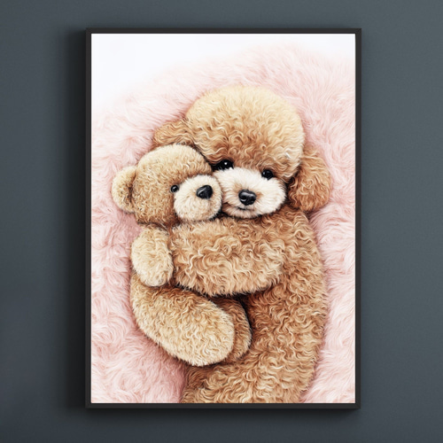 くまのぬいぐるみ - トイプードル犬】テディーベア・teddy bear