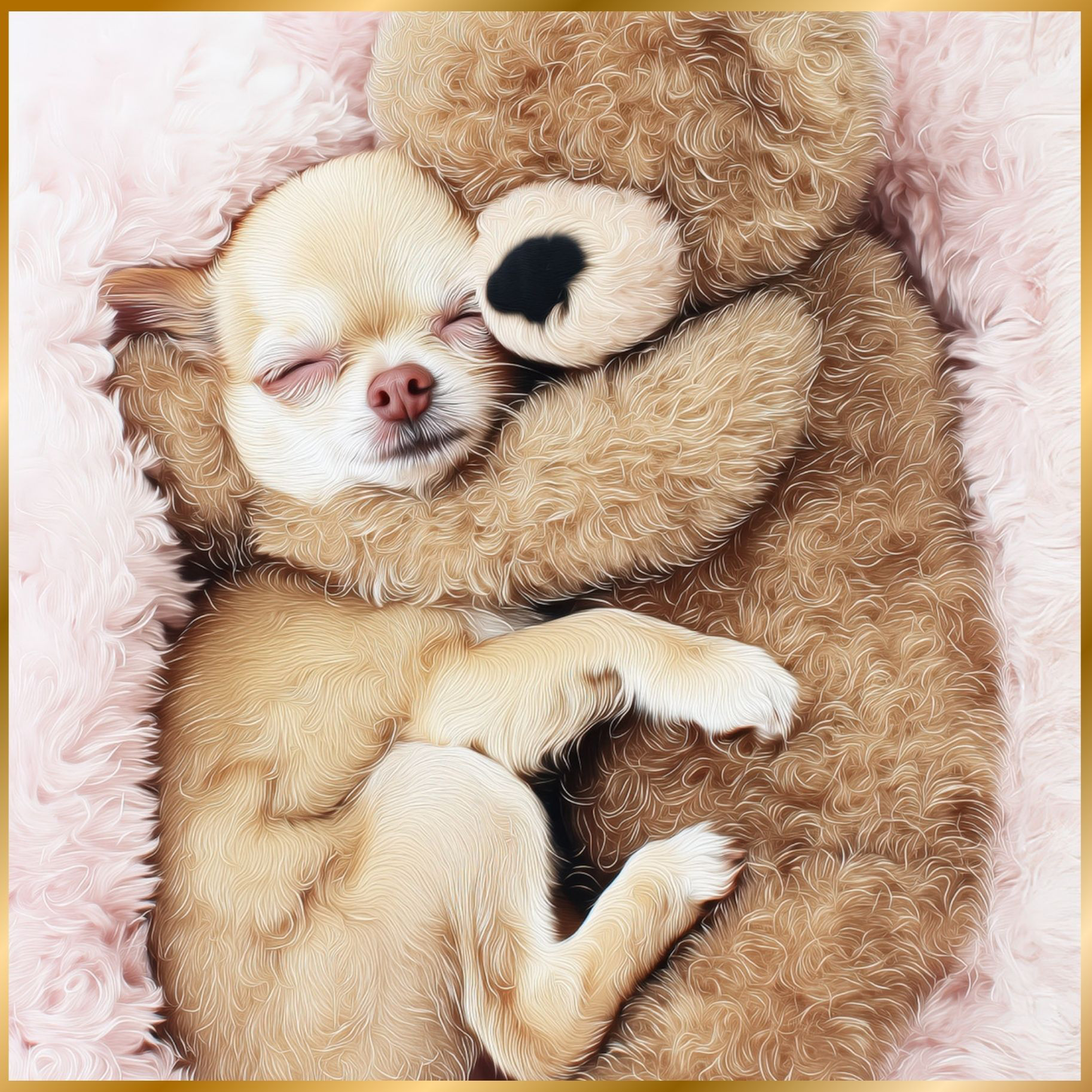 くまのぬいぐるみ - チワワ犬】テディーベア・teddy bear