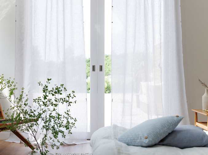 数限定150×240自然素材 麻 リネン 100％ 間仕切りカーテン 「エブリ ミスト」 目隠し のれん ナチュラル