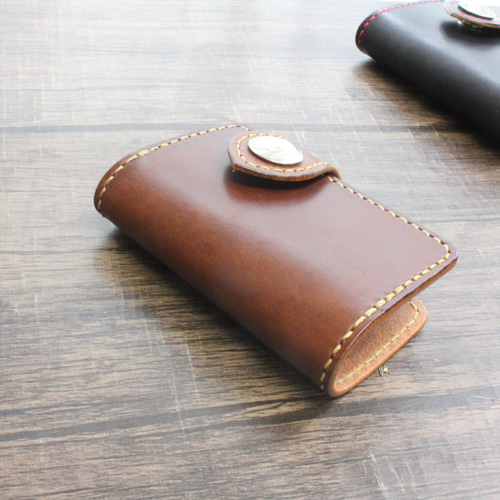 昭南サドルレザー使用】4連コンチョキーケース（5セントコインコンチョ