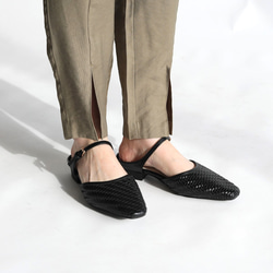 《再販》足元に程よい抜け感の メッシュミュール♪秋にも履ける万能！履くだけでトレンドライクにキマる一足！ 15枚目の画像