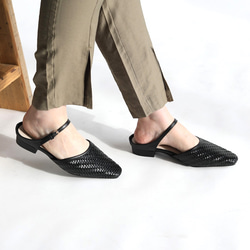 《再販》足元に程よい抜け感の メッシュミュール♪秋にも履ける万能！履くだけでトレンドライクにキマる一足！ 9枚目の画像