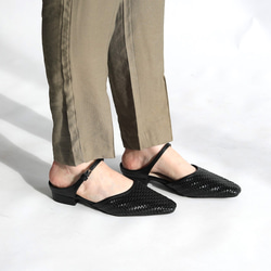 《再販》足元に程よい抜け感の メッシュミュール♪秋にも履ける万能！履くだけでトレンドライクにキマる一足！ 14枚目の画像