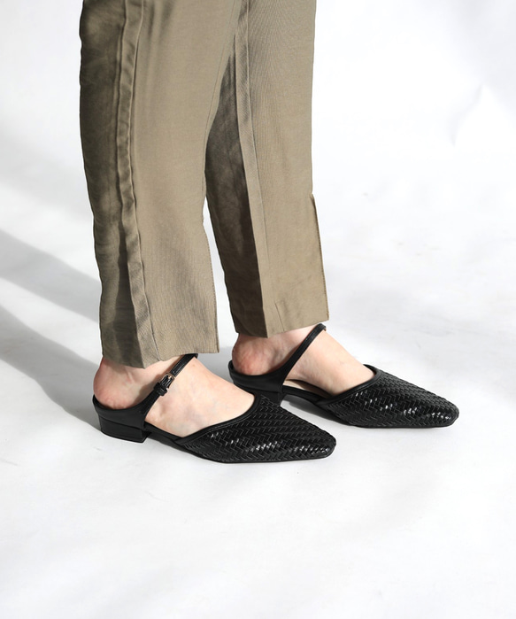 《再販》足元に程よい抜け感の メッシュミュール♪秋にも履ける万能！履くだけでトレンドライクにキマる一足！ 14枚目の画像