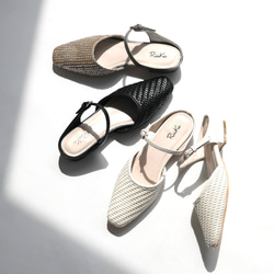 《再販》足元に程よい抜け感の メッシュミュール♪秋にも履ける万能！履くだけでトレンドライクにキマる一足！ 16枚目の画像