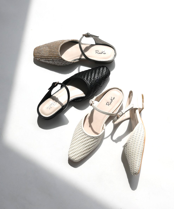 《再販》足元に程よい抜け感の メッシュミュール♪秋にも履ける万能！履くだけでトレンドライクにキマる一足！ 16枚目の画像