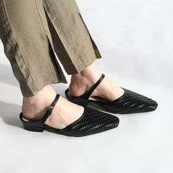 《再販》足元に程よい抜け感の メッシュミュール♪秋にも履ける万能！履くだけでトレンドライクにキマる一足！ 10枚目の画像