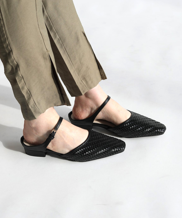 《再販》足元に程よい抜け感の メッシュミュール♪秋にも履ける万能！履くだけでトレンドライクにキマる一足！ 10枚目の画像