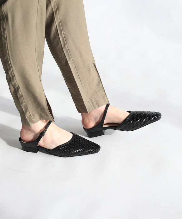 《再販》足元に程よい抜け感の メッシュミュール♪秋にも履ける万能！履くだけでトレンドライクにキマる一足！ 13枚目の画像