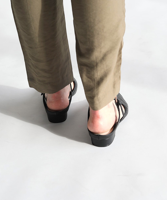 《再販》足元に程よい抜け感の メッシュミュール♪秋にも履ける万能！履くだけでトレンドライクにキマる一足！ 12枚目の画像