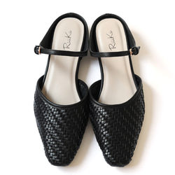 《再販》足元に程よい抜け感の メッシュミュール♪秋にも履ける万能！履くだけでトレンドライクにキマる一足！ 2枚目の画像