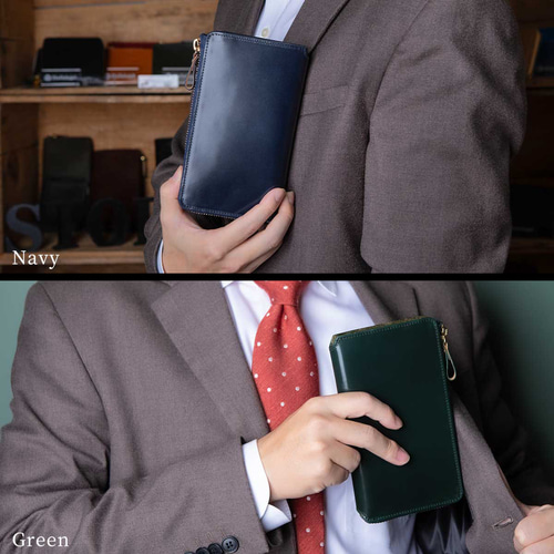 TIDY2.0 ROI 長財布 メンズ ビジネス 大容量 財布 小さめ コードバン