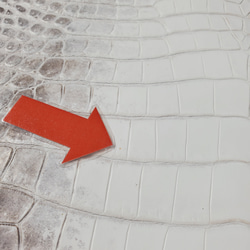 ワニ革 クロコ ヒマラヤ ナチュラル No.C008379 10枚目の画像