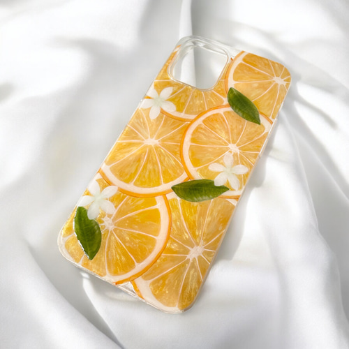 iPhone ケース 全機種対応 オレンジ フルーツ 柑橘 ビタミンカラー