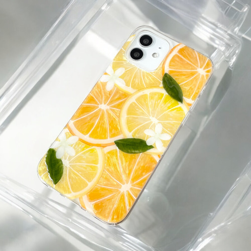 iPhone ケース 全機種対応 レモン オレンジ フルーツ 柑橘 ビタミン
