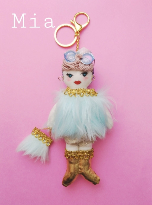 ドールチャーム☆送料無料「GirlsBagチャーム」 ☆Mia ミア