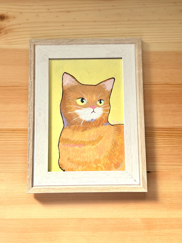 No. 44ねこ爺のイラスト(額縁付き) 絵画 Nakamurart 通販 19252065