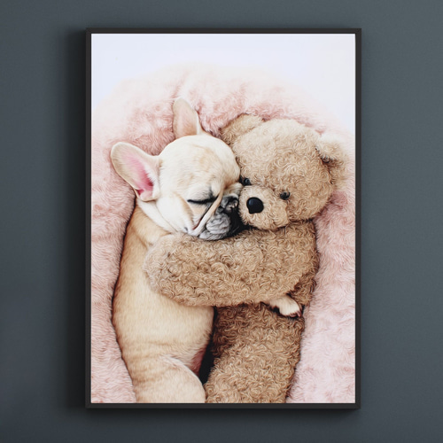 くまのぬいぐるみ - フレンチブルドッグ犬】テディーベア・teddy bear