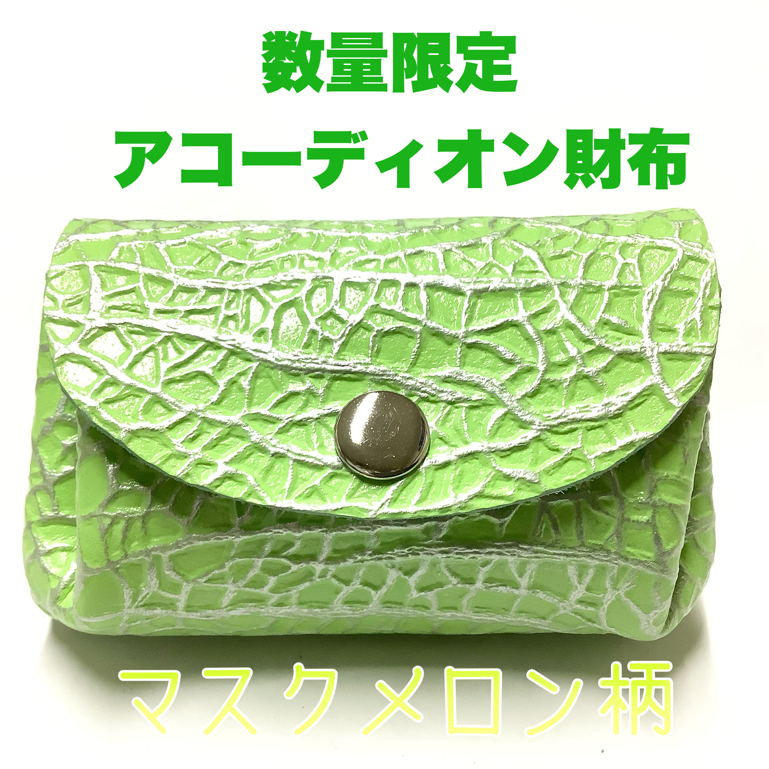 数量限定☆レザークラフト 本革 アコーディオン財布 (コインケース