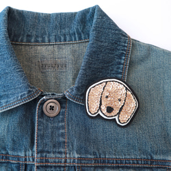 流流ハンドメイドキット067『ミニチュアダックスブローチ』 2枚目の画像