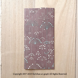 雫 文様／お札サイズ 手折り包み紙 封筒【3枚】 4枚目の画像