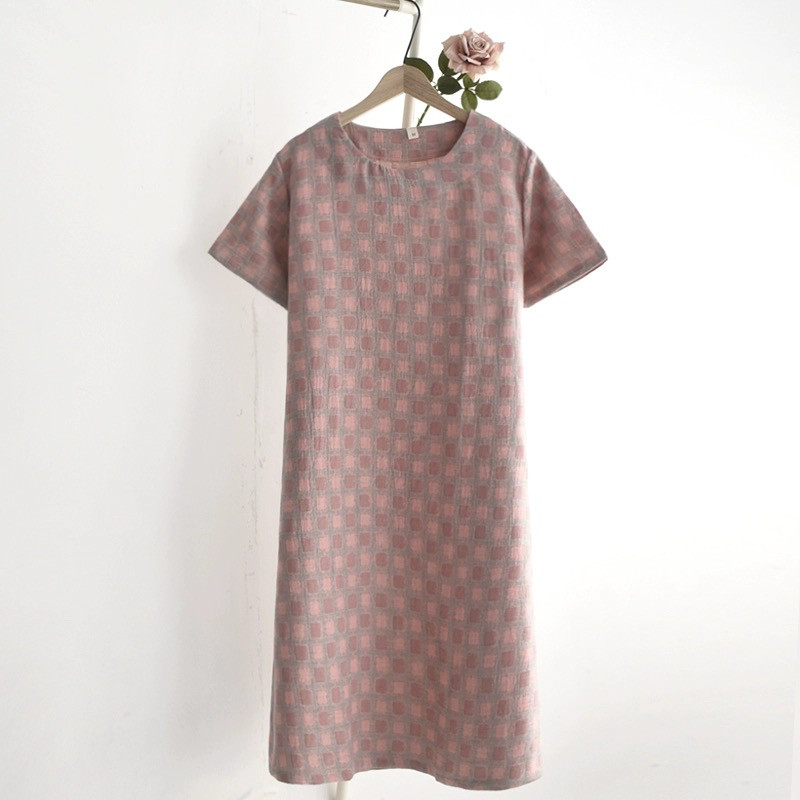 女性用 パジャマ 半袖ワンピース 部屋着 寝巻 ナイトウェア 国産
