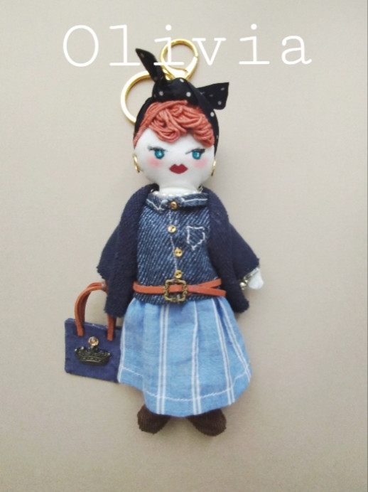 ドールチャーム☆送料無料「GirlsBagチャーム」 ☆Olivia オリビア