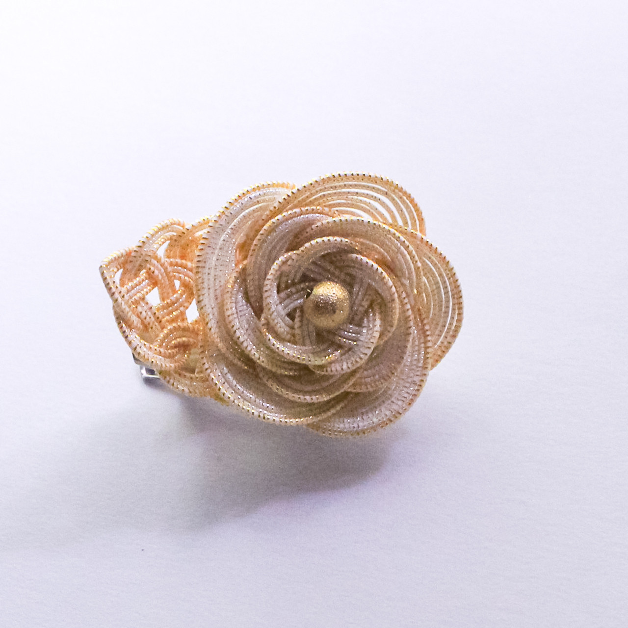 【便利な2way】薔薇のコサージュ兼ヘアアクセサリー クリーミーホワイト 小 4,780円
