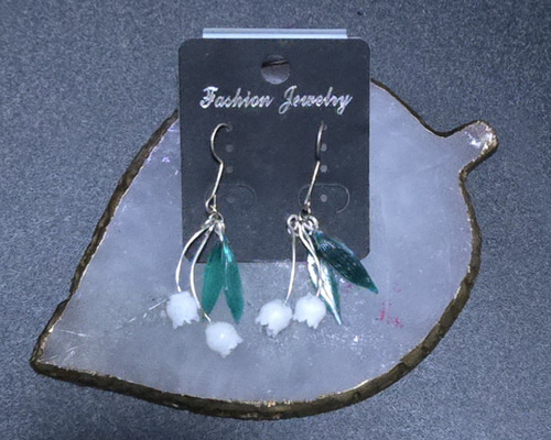 ハンドメイド】すずらん ピアス 6 ピアス（フック・チェーン