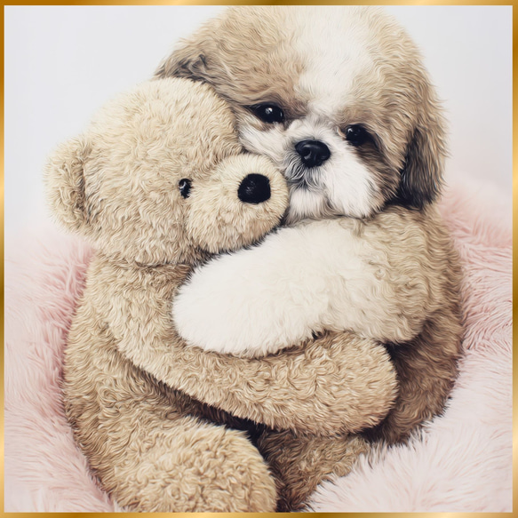 くまのぬいぐるみ - シーズー犬】テディーベア・teddy bear・かわいい