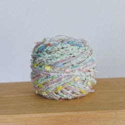 引き揃え毛糸玉* グレー×ピンク〜グレー〜モスグリンフラッグ 毛糸