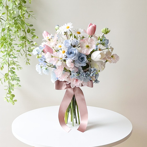 4回目の再販♪】1ヶ月で届く受注製作品 ピンクブルー ブーケ