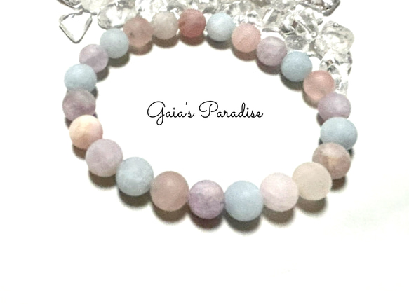 パステル✴︎忙しいけど毎日を楽しみたい✴︎フロスト✴︎フローライト　癒し・知性・インスピレーション・変化のサポート 5枚目の画像