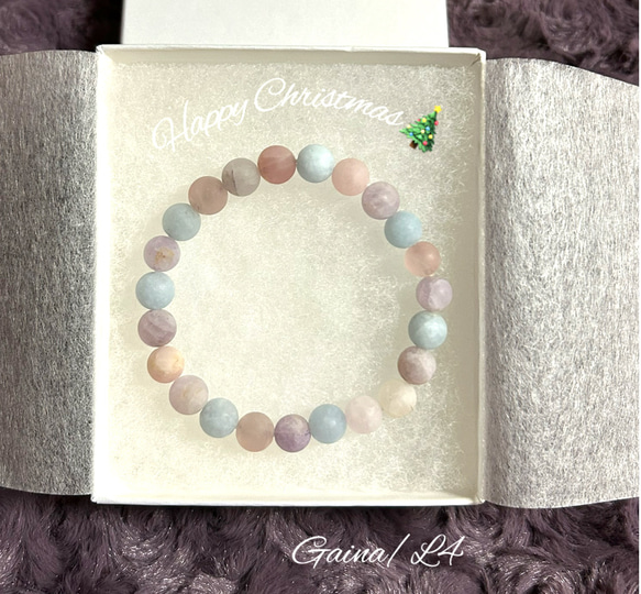 パステル✴︎忙しいけど毎日を楽しみたい✴︎フロスト✴︎フローライト　癒し・知性・インスピレーション・変化のサポート 1枚目の画像