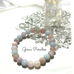 パステル✴︎忙しいけど毎日を楽しみたい✴︎フロスト✴︎フローライト　癒し・知性・インスピレーション・変化のサポート 3枚目の画像